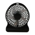thumbnail image 1 of Qocolhg Small Desk Fan Battery Operated, Portable USB Rechargeable Fan, 3 Speeds Strong Wind, Quiet Personal Fan, Adjustable Table Fan for Desktop, Home, Bedroom, Office, Travel, Black, Clearance, 1 of 6
