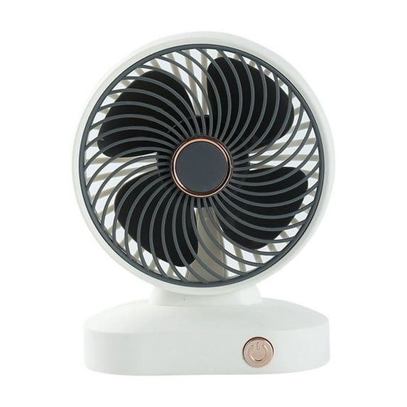 Qocolhg Small Desk Fan Battery Operated, Portable USB Rechargeable Fan, 3 Speeds Strong Wind, Quiet Personal Fan, Adjustable Table Fan for Outdoor, Home, Bedroom, Office, Travel, Gray, Clearance