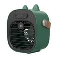 thumbnail image 1 of Qocolhg Small Desktop Fan Portable Handheld Fan with Mister, Multiple Speed, USB Rechargeable Personal Fan Spray Water Mist Fan Cooling Fans for Bedroom, Office, Home, Travel, Quiet, Green, Clearance, 1 of 2