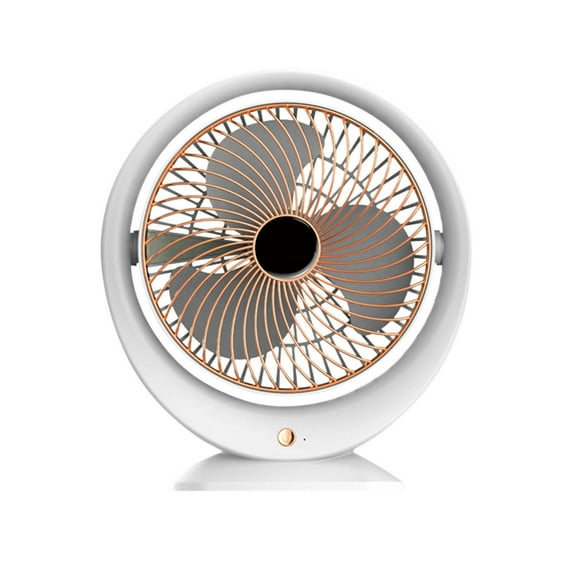 Qocolhg Small Personal Desk Fan with Color Running Lamp,High Speeds Portable Table Fan 180° Tilt,USB Rechargeable Battery Powered Fan,Quiet Cooling Fan for Bedroom Home Office Outdoor Camping Fan