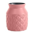 thumbnail image 1 of Qocolhg Small Plastic Flower Vase Bulk Ceramic Look Flower Vases Decorative Hydroponic Creative Vase for Flowers Unbreakable Bud Vase for Home Wedding Centerpieces Decor, Clearance, Pink, 1 of 7