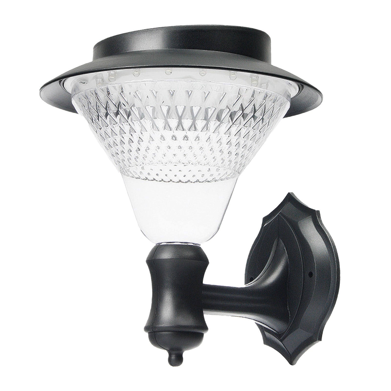 Qocolhg Solar Lights Outdoor Waterproof, Solar Garden Lights, Fence Lights Solar Powered, Solar Security Lamp, Intelligent Light Control, Wireless Outdoor Lights for Porch Fence Patio Garage