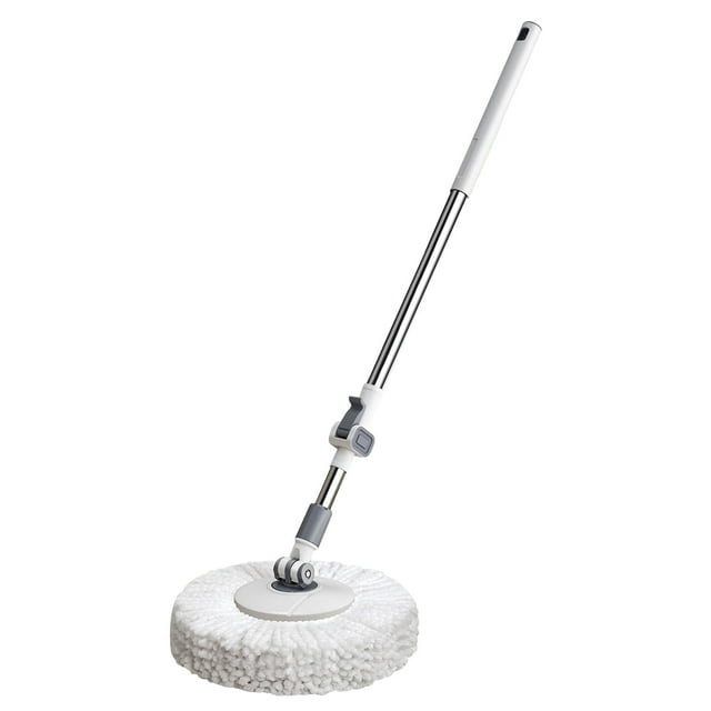 Qocolhg Spin Mop and Bucket with Wringer Set, 360° Spinning Mop Bucket System with Microfiber Mop Replacement Heads and Stainless Steel Adjustable Handle for Floor Cleaning, Clearance