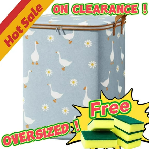 Qocolhg Storage Bags Large Blanket Clothes Organization and Storage Containers for Bedding, Comforters, Foldable Organizer with Reinforced Handle, Sturdy Zippers