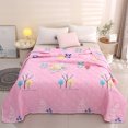 thumbnail image 1 of Qocolhg Summer Cooler Quilt, Washable & Lightweight Summer Comforter Cooling Blanket for All Season Use, Machine Washable, Bedding Soft Coverlet Conditioned Quilts for Kids, 39x59 inch, Pink, 1 of 7