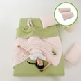 thumbnail image 1 of Qocolhg Summer Cooler Quilt, Washable & Lightweight Summer Comforter Cooling Blanket for All Season Use, Machine Washable, Bedding Soft Coverlet Conditioned Quilts for Kids, 39x59 inch, Green, 1 of 8