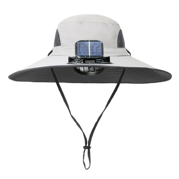 Qocolhg Sun Hat With Fan Solar Charging Big Eaves Outdoor Summer With Fan Hat Men And Women Sun Hat Parent-child Sun Hat for Travelling Outdoor Hiking Mountaineering Fishing