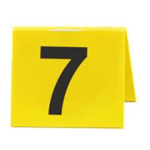 Qocolhg Table Numbers 1-10 Acrylic Double Side Numbered Table Tents Evidence Markers Crime Scene Markers Tents Crime Scene Decorations Christmas Decorations