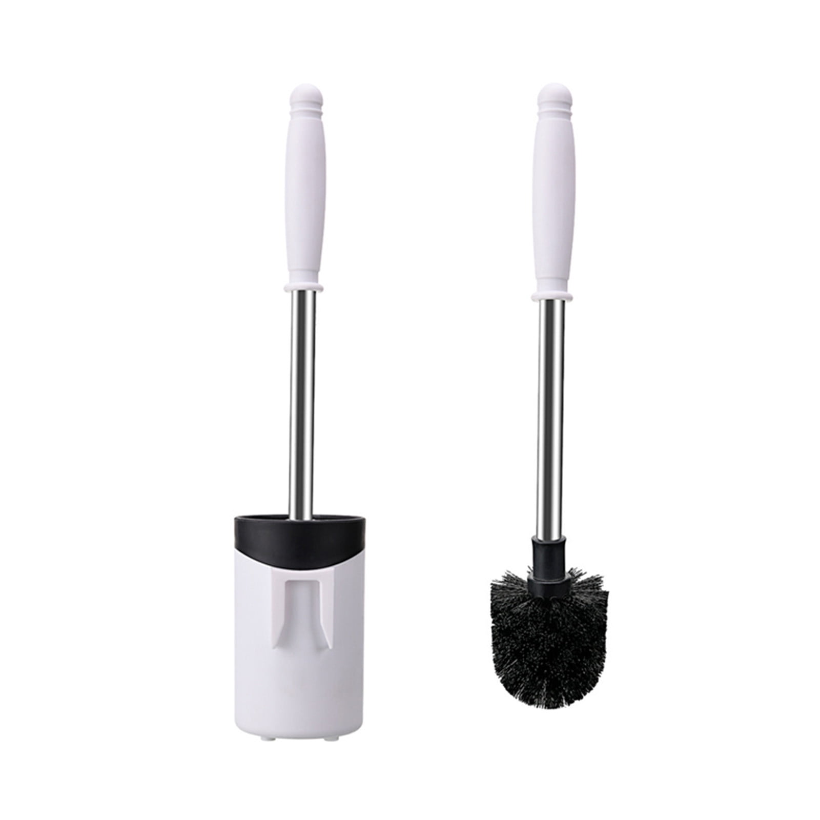 Qocolhg Toilet Bowl Brush Holder Set, Toilet Brush Set with Ergonomic