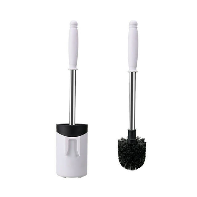 Qocolhg Toilet Bowl Brush Holder Set, Toilet Brush Set with Ergonomic