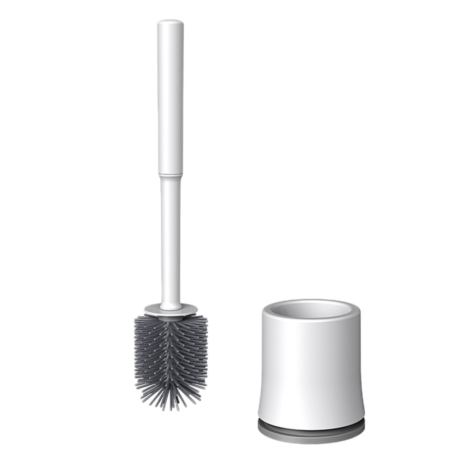 Qocolhg Toilet Bowl Brush Holder Set, Toilet Brush Set with Ergonomic