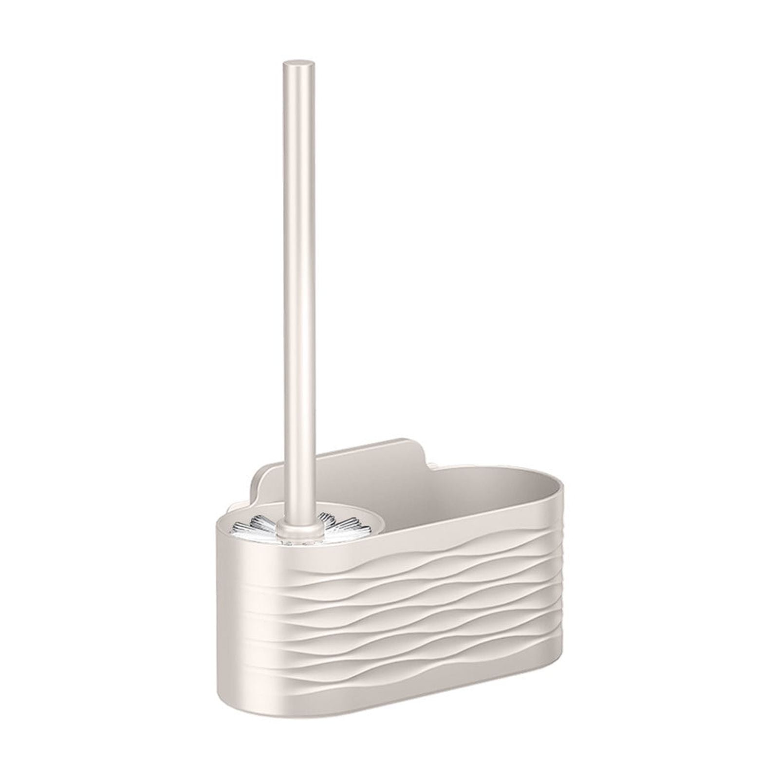 Qocolhg Toilet Bowl Brush Holder Set, Toilet Brush Set with Ergonomic