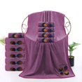 thumbnail image 1 of Qocolhg Ultra Soft 2 Pcs Cotton Towel Set, Contains 1 Bath Towels 28x55 inch, 1 Hand Towels 14x30 inch, 100% Cotton, Lighter Weight, Quicker to Dry, Super Absorbent, Clearance,Purple, 1 of 6