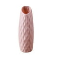 thumbnail image 1 of Qocolhg Unbreakable Bud Vase for Decor Living Room, Ceramic Look Plastic Small Vase for Flowers,Tall Conic Composite Flower Vase for Wedding Decor, Living Room, Centerpieces, Clearance, Pink, 1 of 2