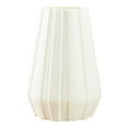 thumbnail image 1 of Qocolhg Unbreakable Bud Vase for Decor Living Room, Ceramic Look Plastic Small Vase for Flowers,Tall Conic Composite Flower Vase for Wedding Decor, Living Room, Centerpieces, Clearance, White, 1 of 6