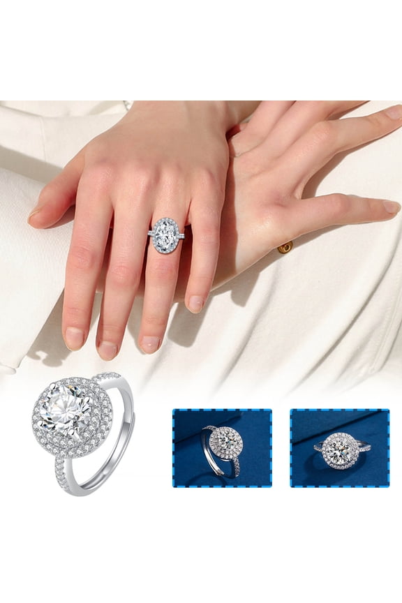 Valentine's Day Gift for Girlfriend Wife, Ring Female Living Ring Heart-shaped Ring Hand Jewelry Ring Ring With Adjustable Opening, Mother's Day Gift for Mother, Birthday Present for Daughter