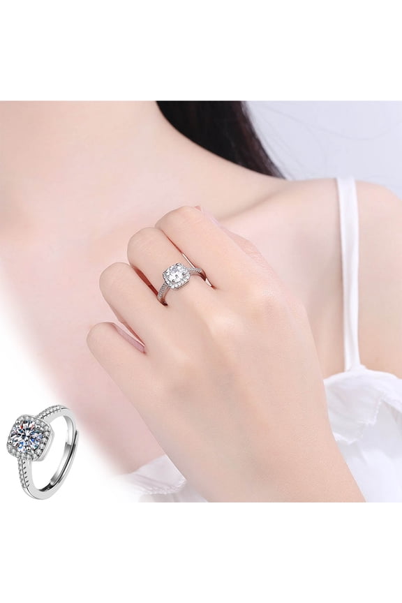 Valentine's Day Gift for Girlfriend Wife, Ring Simulation Bag Opening Ring Opening Can Be Adjusted, Mother's Day Gift for Mother, Birthday Present for Daughter