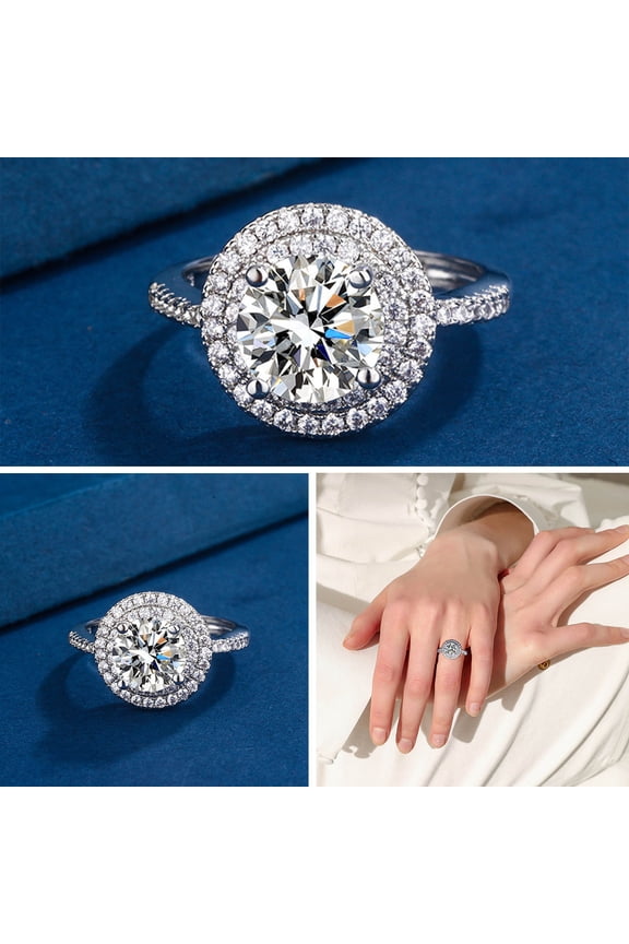 Valentine's Day Gift for Girlfriend Wife, Ring Simulation Bag Opening Ring Opening Can Be Adjusted, Mother's Day Gift for Mother, Birthday Present for Daughter