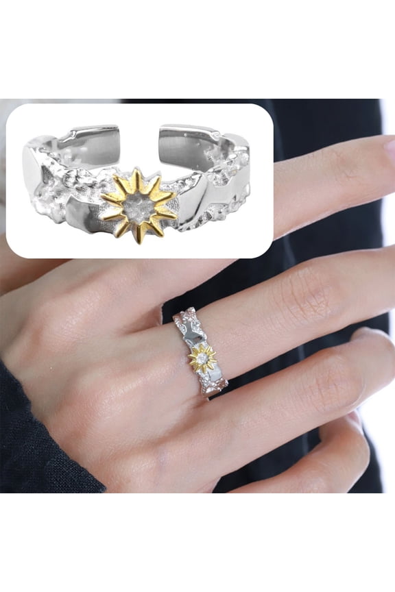 Valentine's Day Gift for Girlfriend Wife, Tonghui Couple Ring Pair Small Popular Qixi Valentine's Day Girlfriend Opening Ring, Mother's Day Gift for Mother, Birthday Present for Daughter