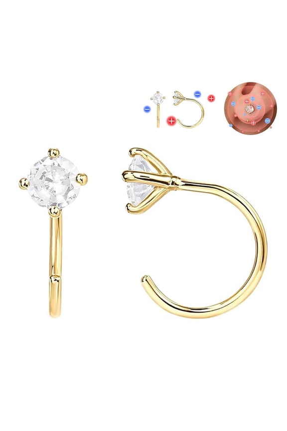 Valentine's Day Gift for GirlfriendLymphatic Activity Earrings Magnetic Acupuncture Earrings For Women Lymphatic Drainage Earrings Zirconia Lymphatic Earrings Magnetology Negative Earri