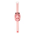 thumbnail image 1 of Qocolhg Watch Fan USB Rechargeable Fan with Comfortable Wrist Strap Portable Mini Fan Watch Built in Colorful LED Change Light, Outdoor Handheld Small Fan Gift for Kids, Pink, Summer Clearance, 1 of 6