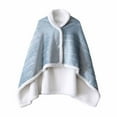thumbnail image 1 of Qocolhg Wearable Blankets For Women, Shawl Coral Throw Soft Sherpa Poncho Wrap Sofa Snap Button Closure Warm Office Nap Sleeping Home Watching TV Air Conditioning Blanket Cape Cover Bed Sofa Blanket, 1 of 6