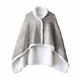 thumbnail image 1 of Qocolhg Wearable Blankets For Women, Shawl Coral Throw Soft Sherpa Poncho Wrap Sofa Snap Button Closure Warm Office Nap Sleeping Home Watching TV Air Conditioning Blanket Cape Cover Bed Sofa Blanket, 1 of 6