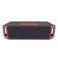 thumbnail image 1 of Qocolhg Wireless Bluetooth Speaker with AUX/USB/TF Card Slot, Outdoor Portable Stereo Speaker with HD Audio, Enhanced Bass, FM Radio Speaker for Travel, Party, Red, 1 of 8