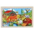 thumbnail image 1 of Qocolhg Wooden Puzzles for Toddlers Ages 3-6, 24 Pcs Colorful Wooden Jigsaws Puzzles Farm Animal Kids Develop Brain Puzzle with Storage Tray, Birthday Christmas Gifts for Kids Boys Girls, 5.9x8.8inch, 1 of 1