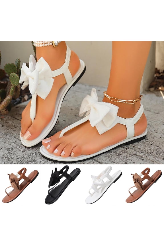 Women's Flats Round Toe Ankle Strap Solid Casual Spring New Black 43