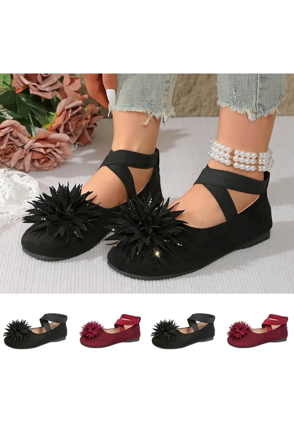 Women's Loafers Bow Slip On Suede Soft Sole Retro Fairy Casual Red 39