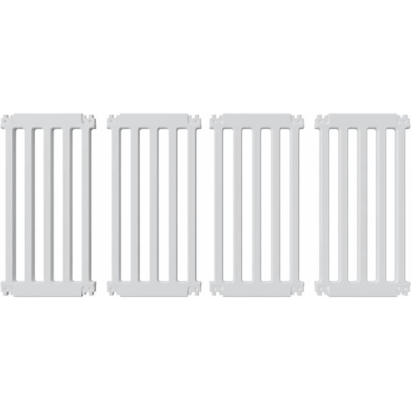 Qoility 25.6"H Indoor Dog Playpen, 4 Panels, White