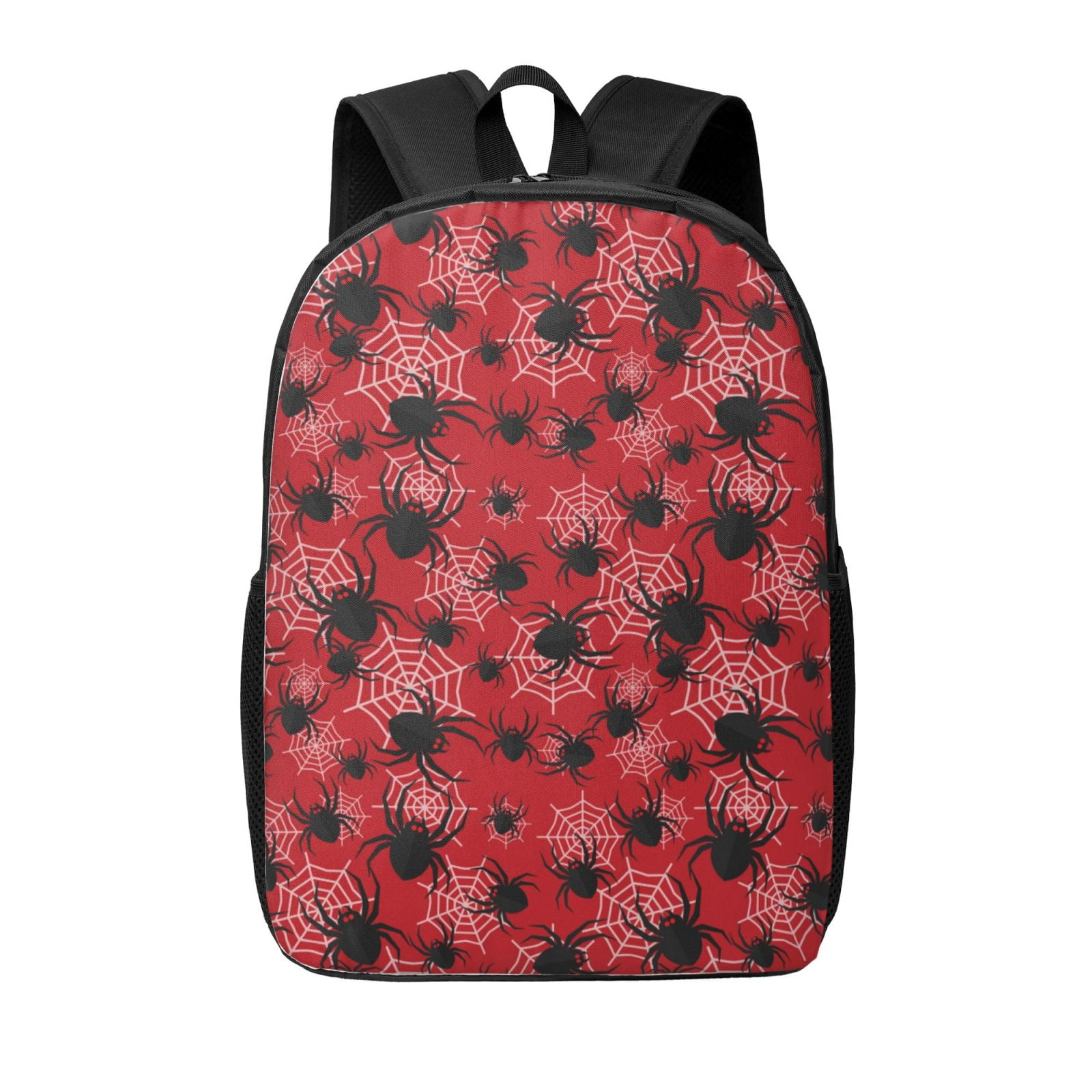 Qokaie A  With A Spider 1 Printed Durable 17in Student Backpack