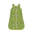 Qokaie African Animals 1 Print Baby Sleep Sack , Sleeveless Baby