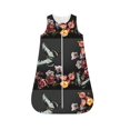 Qokaie Butterfly with Fowers Print Baby Sleep Sack , Sleeveless Baby