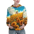 thumbnail image 1 of Haiem Clear Sky Sunflower for Men's Fashion Hoodies & Sweatshirts with Kangaroo Pocket,Hooded Sweatshirt with Eye-catching Drawstrings-Large, 1 of 7
