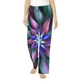 thumbnail image 1 of Qokaie Colored Abstract Drawing Silky Soft Women Pajama Pants ,Breathable Lounge Pants, Adjustable Waist Pajama Pants, Casual Home Wear-Medium, 1 of 6