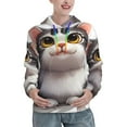 thumbnail image 1 of Haiem Cute Cartoon Kitten for Men's Fashion Hoodies & Sweatshirts with Kangaroo Pocket,Hooded Sweatshirt with Eye-catching Drawstrings-Small, 1 of 7