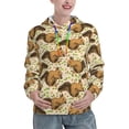 thumbnail image 1 of Haiem Cute Squirrel with Green Leaves for Men's Fashion Hoodies & Sweatshirts with Kangaroo Pocket,Hooded Sweatshirt with Eye-catching Drawstrings-X-Large, 1 of 7