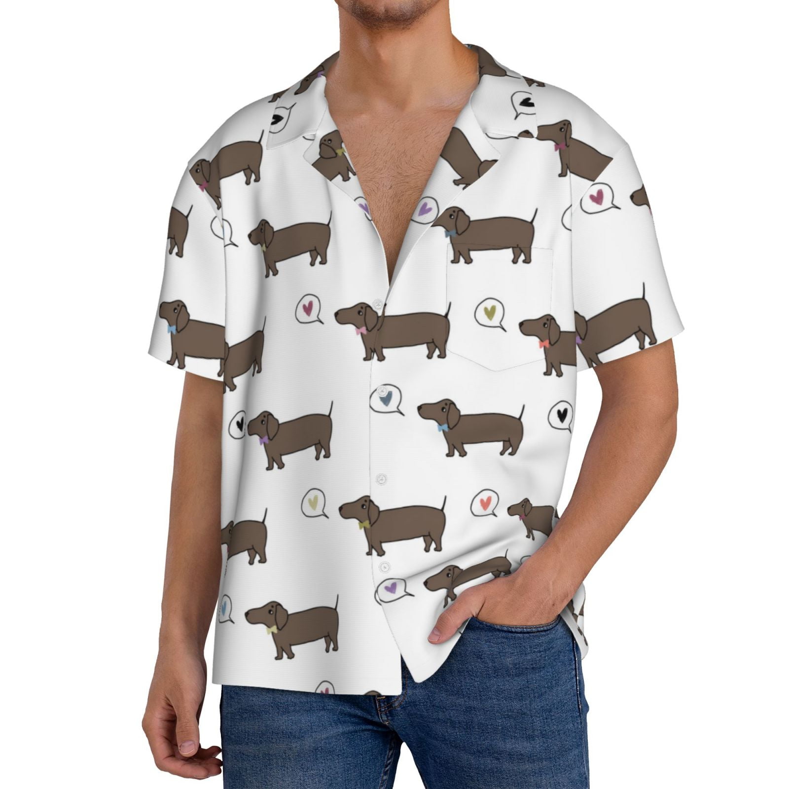 Krizia khaki beige multicolour silk dog print shirt - size 42
