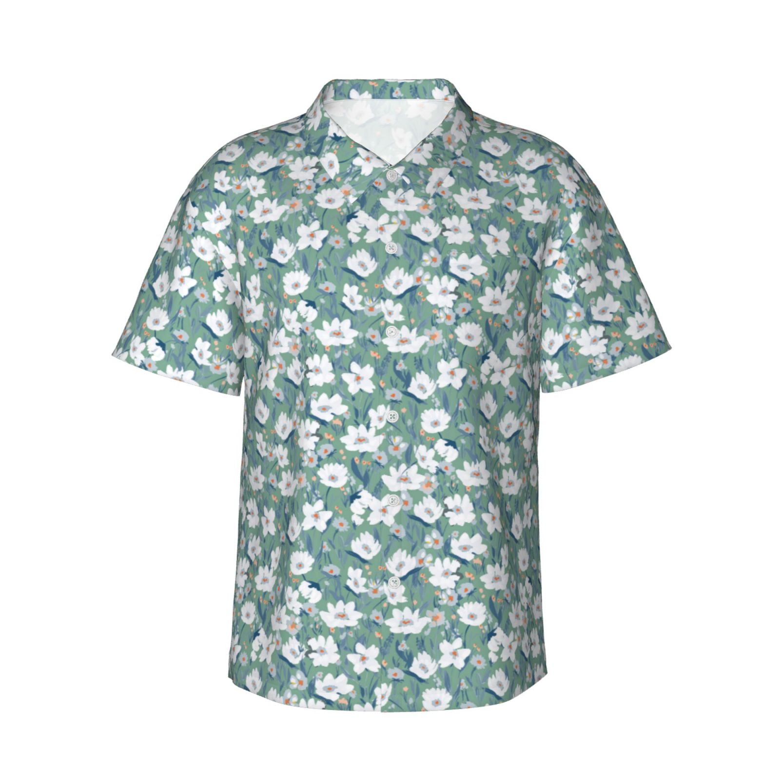 Tropical Hawaiian Floral Print Men's Boots