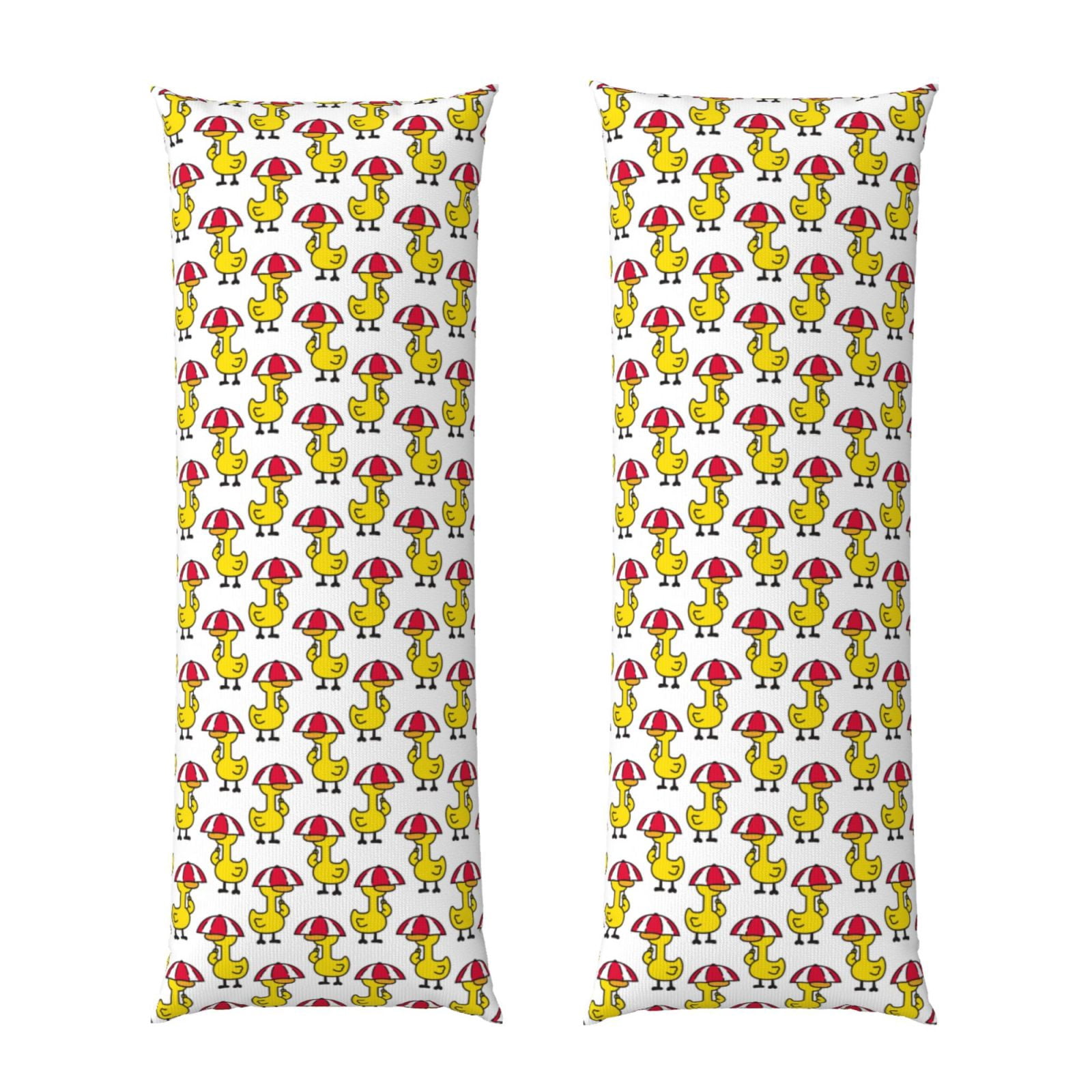 Qokaie Rubber Duck Chicken Bird Print Cotton Hypoallergenic Body Pillow ... - Avian Pillow Protectors