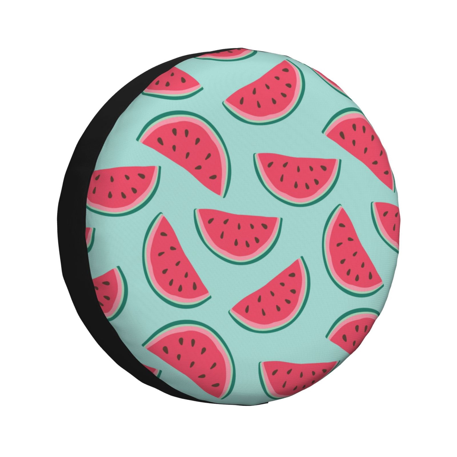 Qokaie Watermelon Pattern Tire Cover, Waterproof Leather Wheel Cover ...
