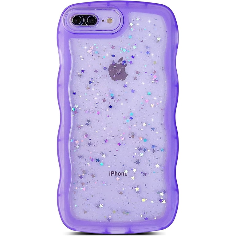 Qokey iPhone Plus Case,iPhone Plus Case,Curly Wave Design