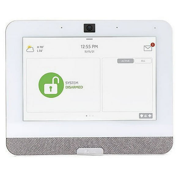 Qolsys IQP4005 AT&T IQ Panel 4 PowerG, 433MHz, 7" All-in-One Touchscreen, White