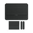 thumbnail image 1 of Qonioi 13-14 Inch Laptop Sleeve with Stand, Universal Leather Laptop Bag Case, Portable Magnetic Closure Computer Storage Bag for MacBook Pro Air, 1 of 2