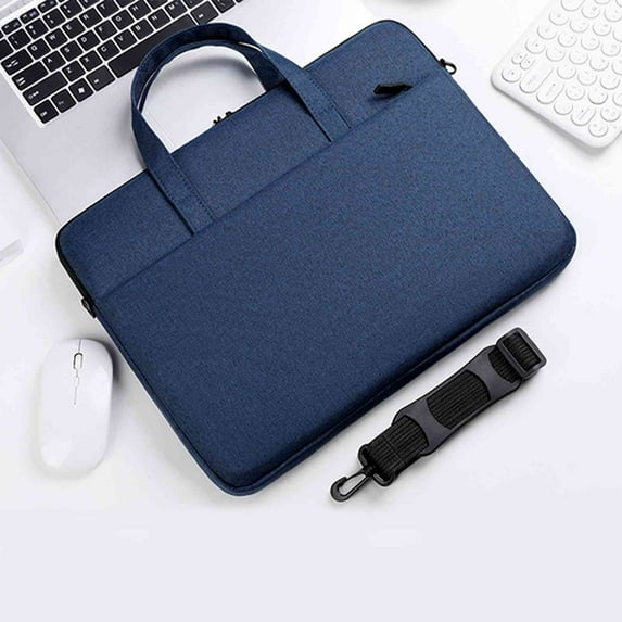 Qonioi 14 Inch Laptop Bag Shoulder Crossbody, Oxford Cloth Business Briefcase for Men Women, Waterproof Computer Bag
