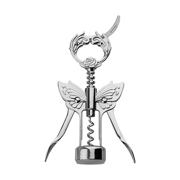 Qonioi 2-in-1 Winged Corkscrew Bottle Opener, Wine and Beer Bottle Opener with Self-Centering Worm, Heavy Duty Corkscrew for Home Bar and Gifts, Elegant Wine Key for Parties and Weddings