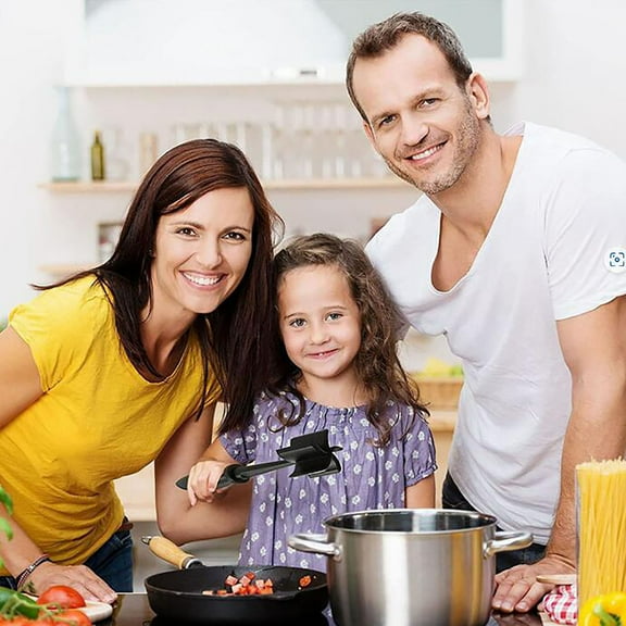 Qonioi 5-Blade Manual Meat Chopper, Heat-resistant Ground Meat Crusher for Kitchen Cooking, Food Masher Tool