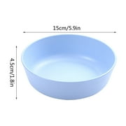 Qonioi 6-Inch Straw Fiber Bowl, 15cm Lightweight Unbreakable Dish for Cereal Snacks, Food Bowl, Serving Bowl